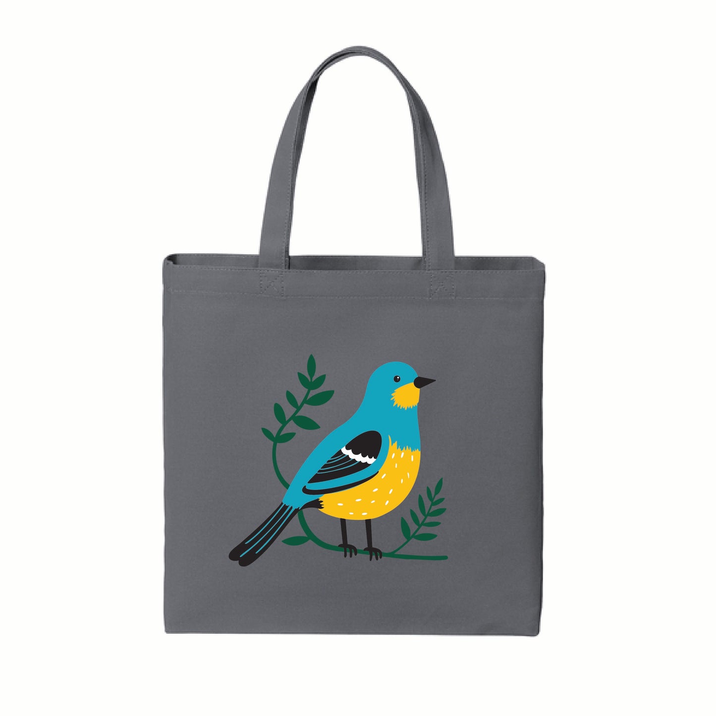 Boho Bird Cotton Canvas Tote – Free-Spirited Style on the Go
