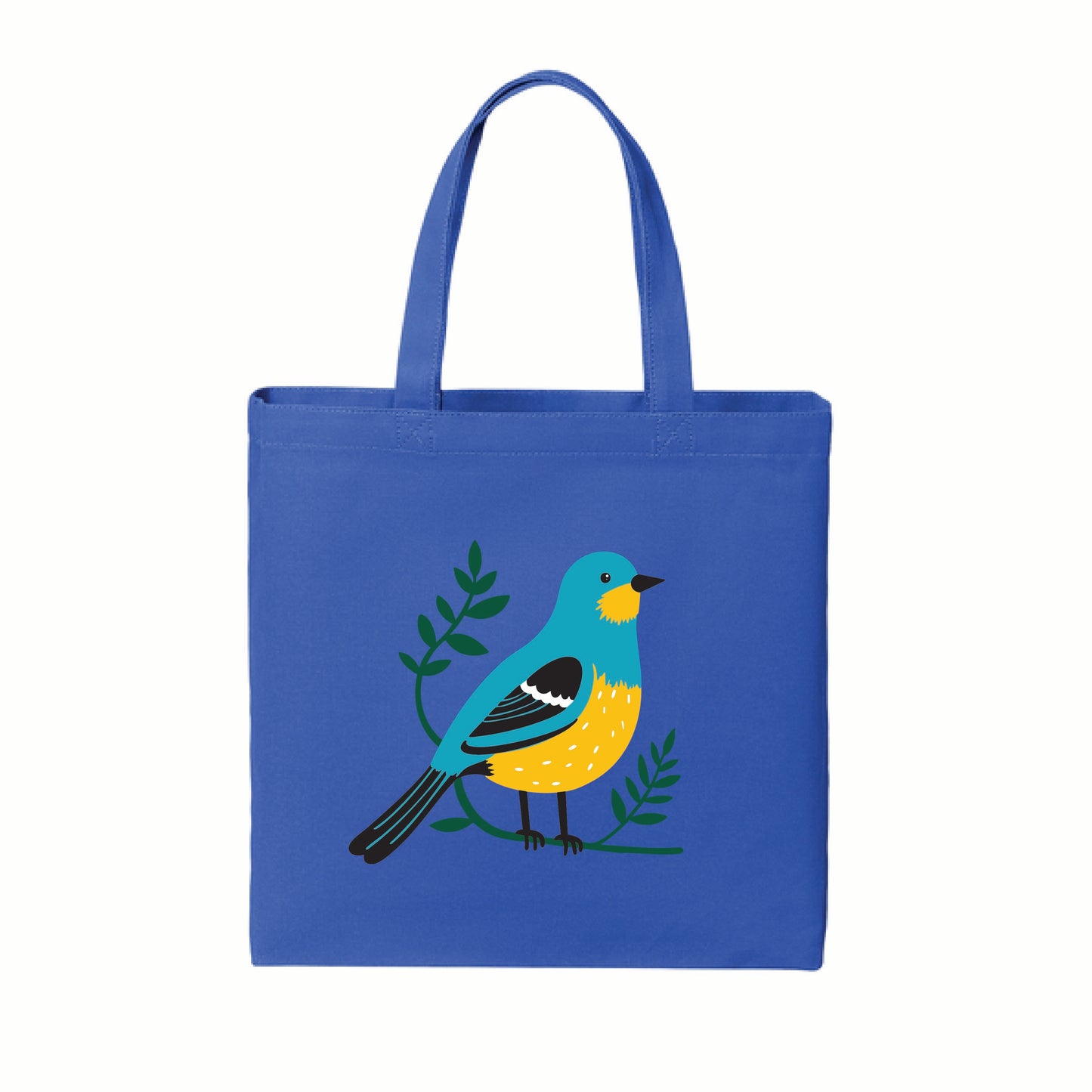 Boho Bird Cotton Canvas Tote – Free-Spirited Style on the Go