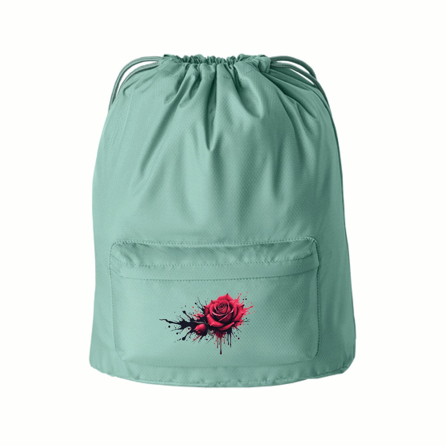 🌹 Dripping Rose Diamond Cinch Backpack | Port Authority®