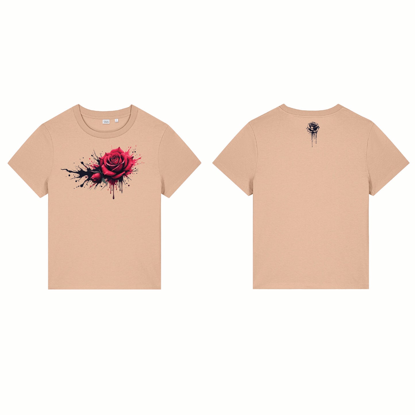 ๐น Dripping Rose Organic Cotton Tee | Stanley/Stella