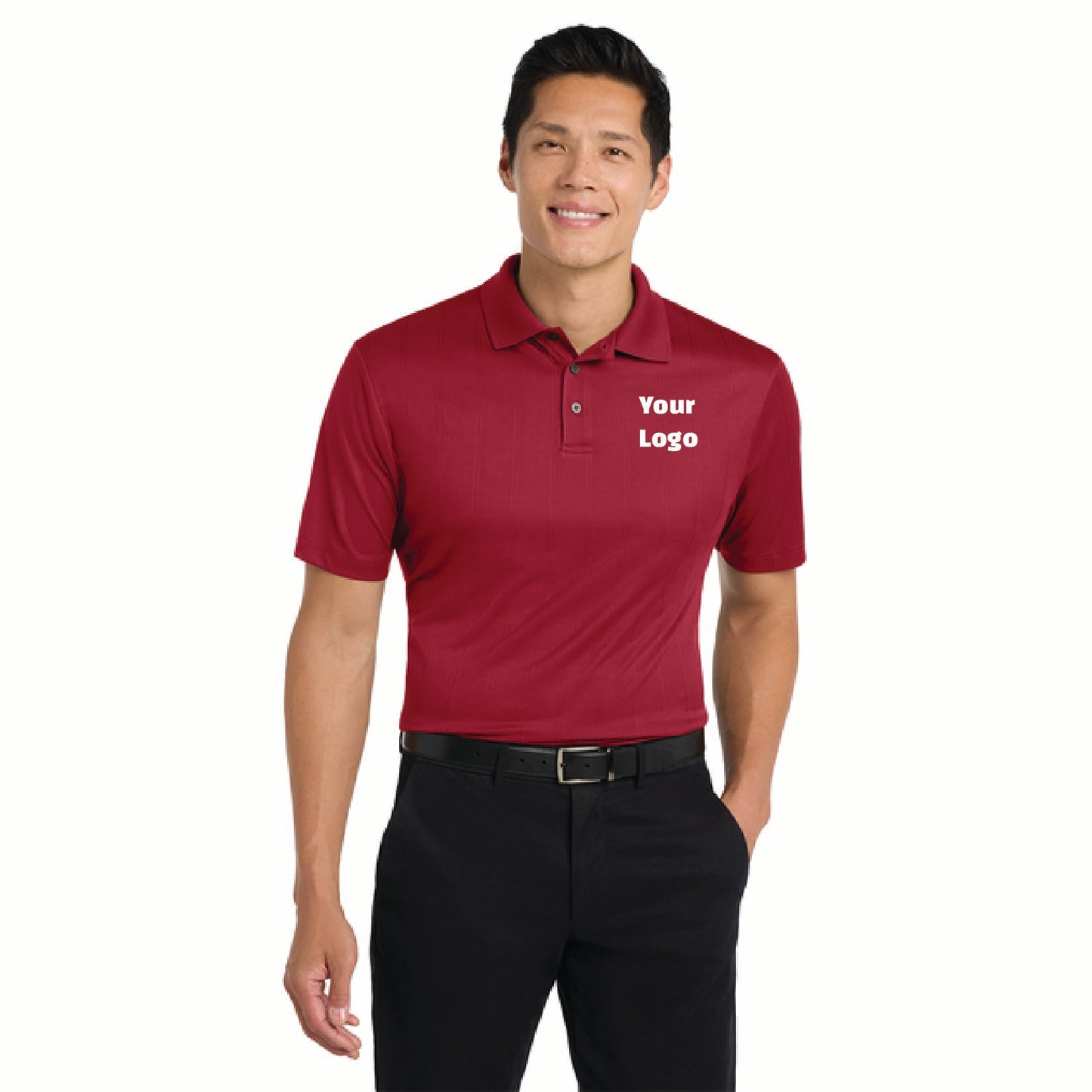 Performance Fine Jacquard Polo