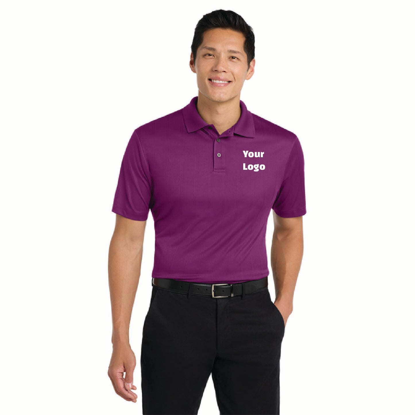Performance Fine Jacquard Polo