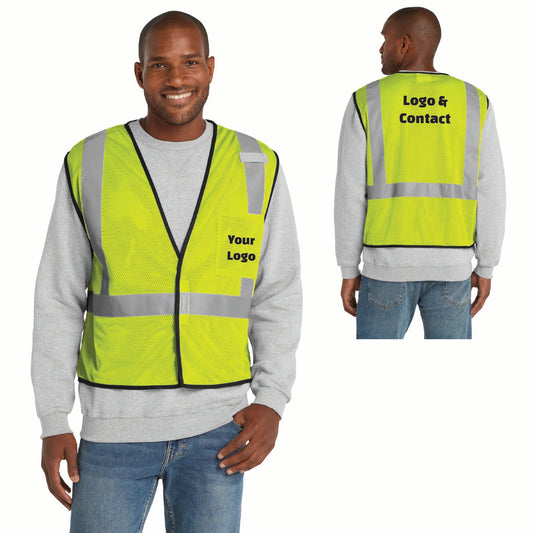 CornerStone ® ANSI 107 Class 2 Economy Mesh One-Pocket Vest