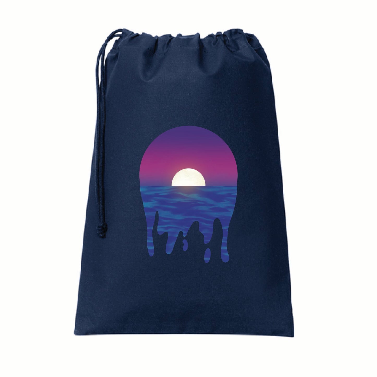 Moonlit Wanderer Cotton Drawstring Bag 🌙