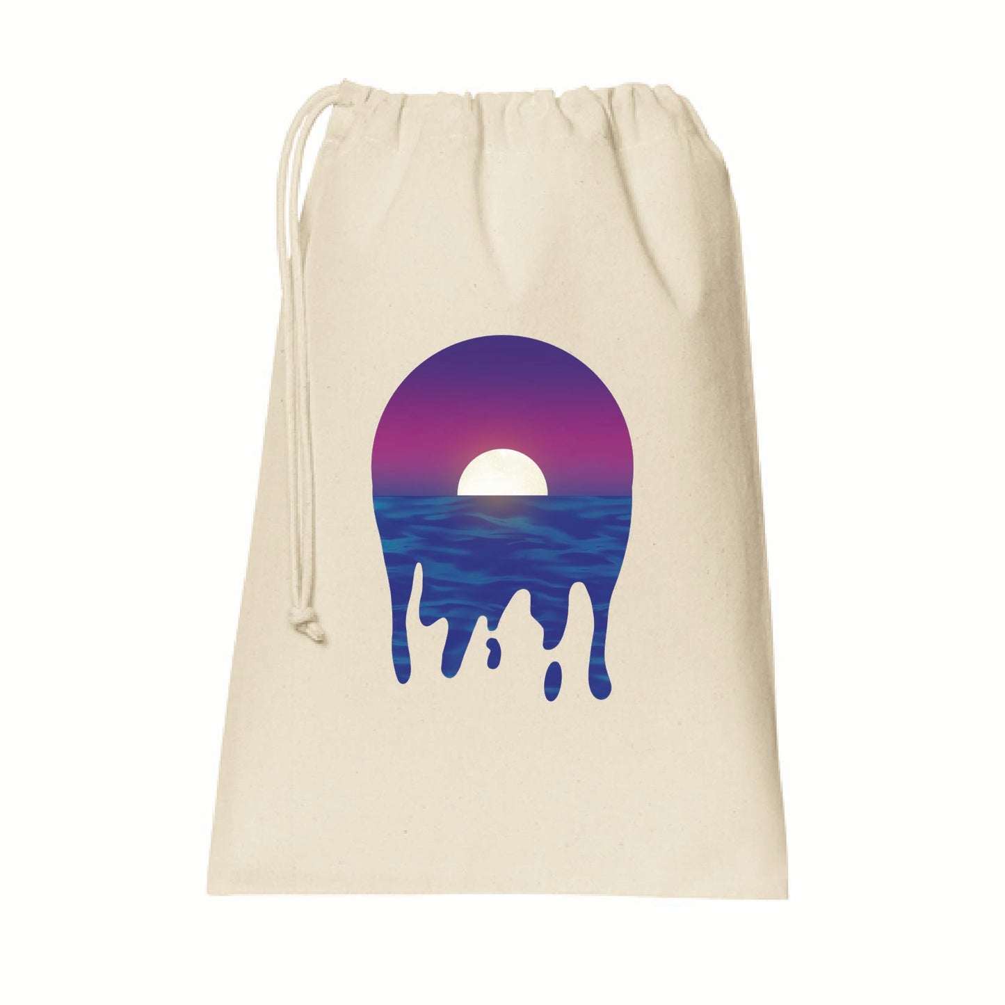 Moonlit Wanderer Cotton Drawstring Bag 🌙