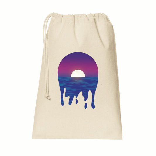 Moonlit Wanderer Cotton Drawstring Bag 🌙
