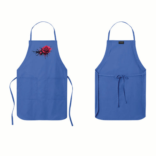 🌹 Dripping Rose Full-Length Apron | Port Authority®