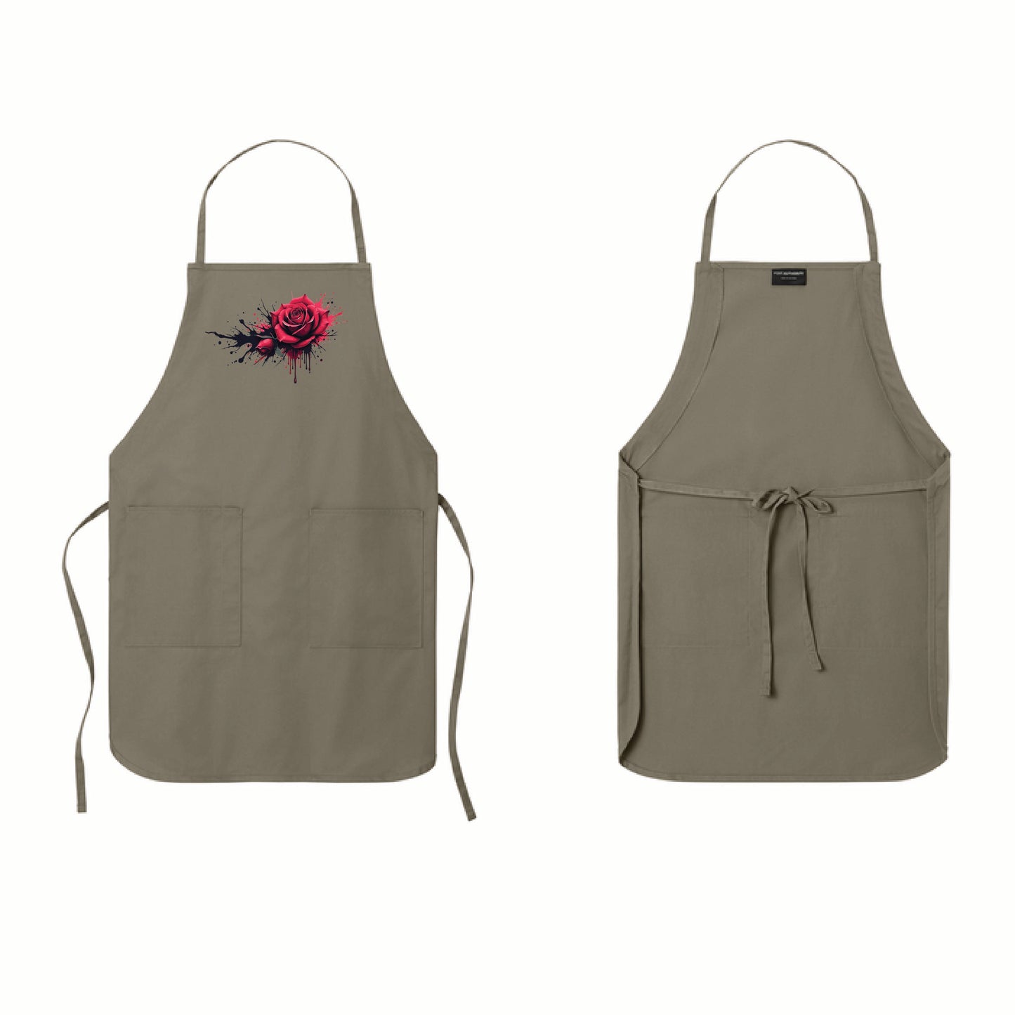 🌹 Dripping Rose Full-Length Apron | Port Authority®