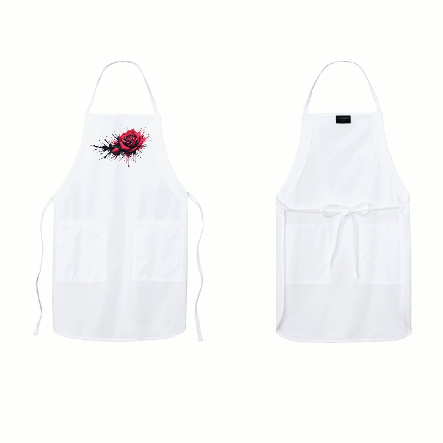 🌹 Dripping Rose Full-Length Apron | Port Authority®
