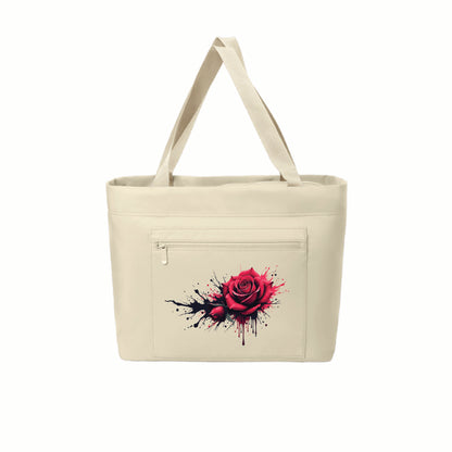 Dripping Rose Matte Carryall Tote | Port Authority®