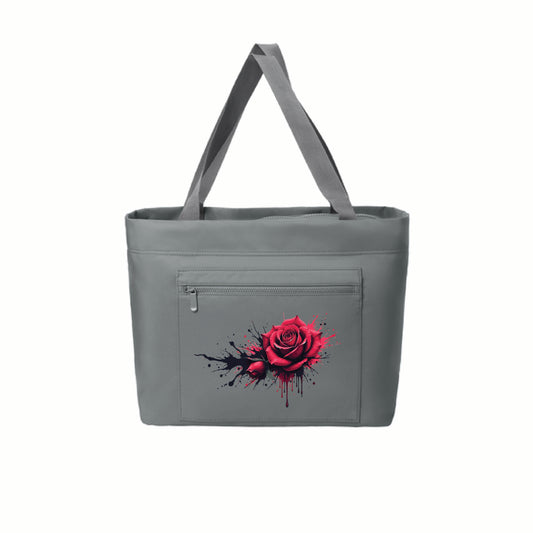 Dripping Rose Matte Carryall Tote | Port Authority®