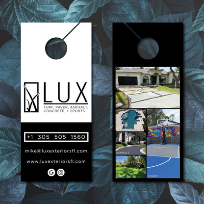 Custom Printed Door Hangers Single-Sided
