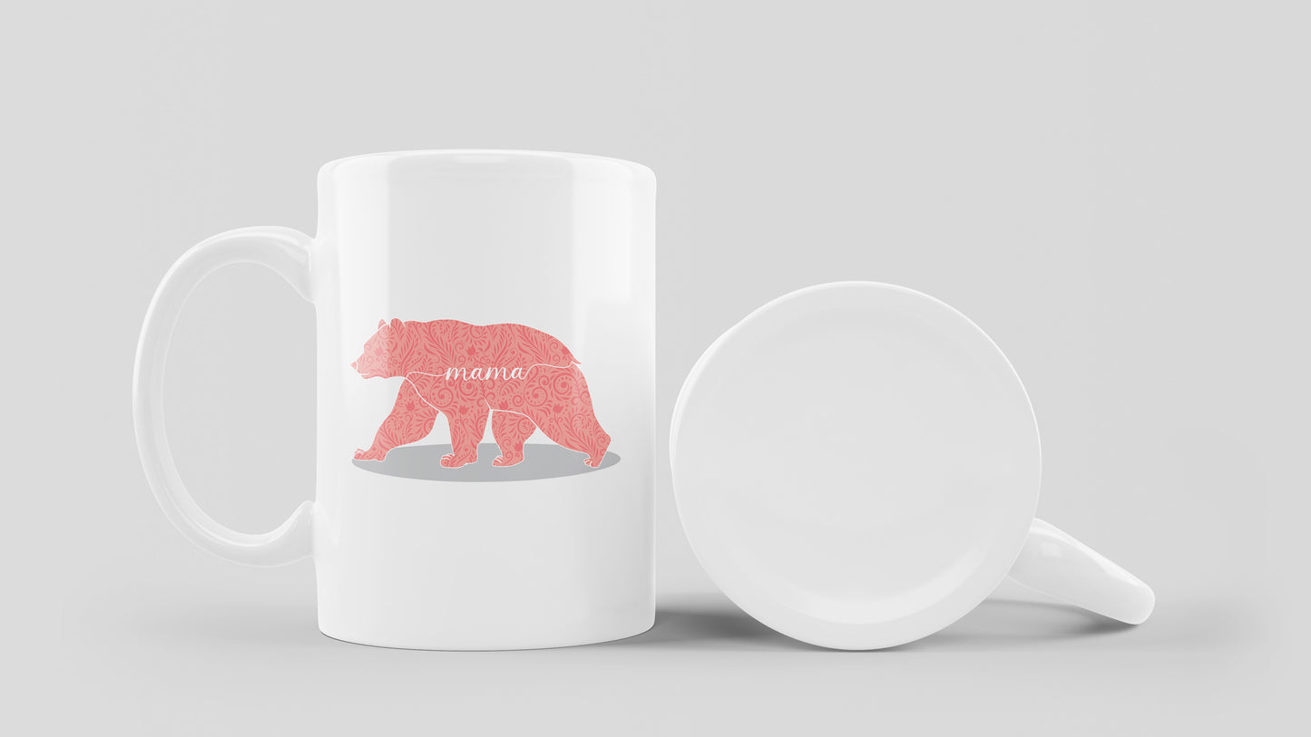 Mama Bear Coffee Mug – 11oz 🐻☕