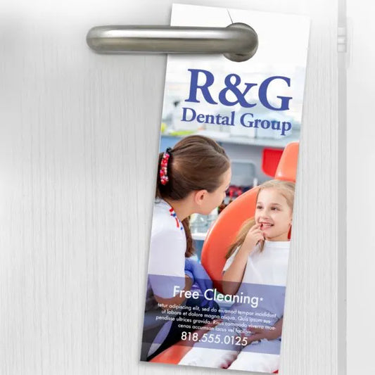 Custom Printed Door Hangers Single-Sided